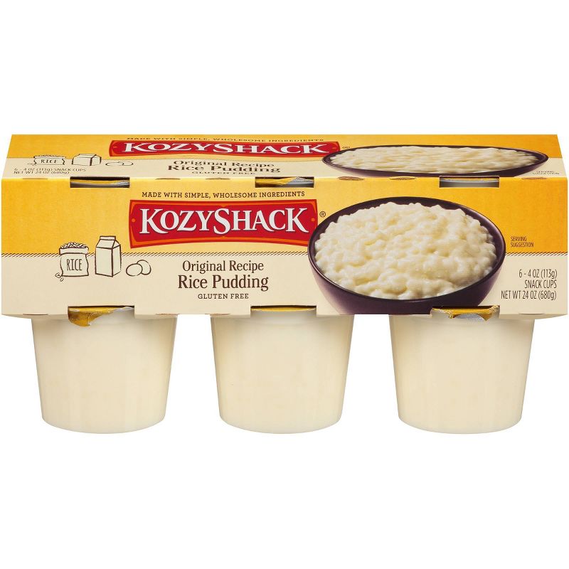 Kozy Shack Original Rice Pudding Cups - 4oz/6ct