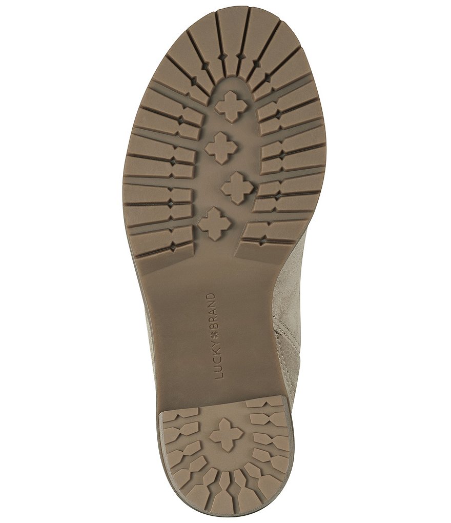 Lucky Brand Dalliey Suede Lug Sole Slides