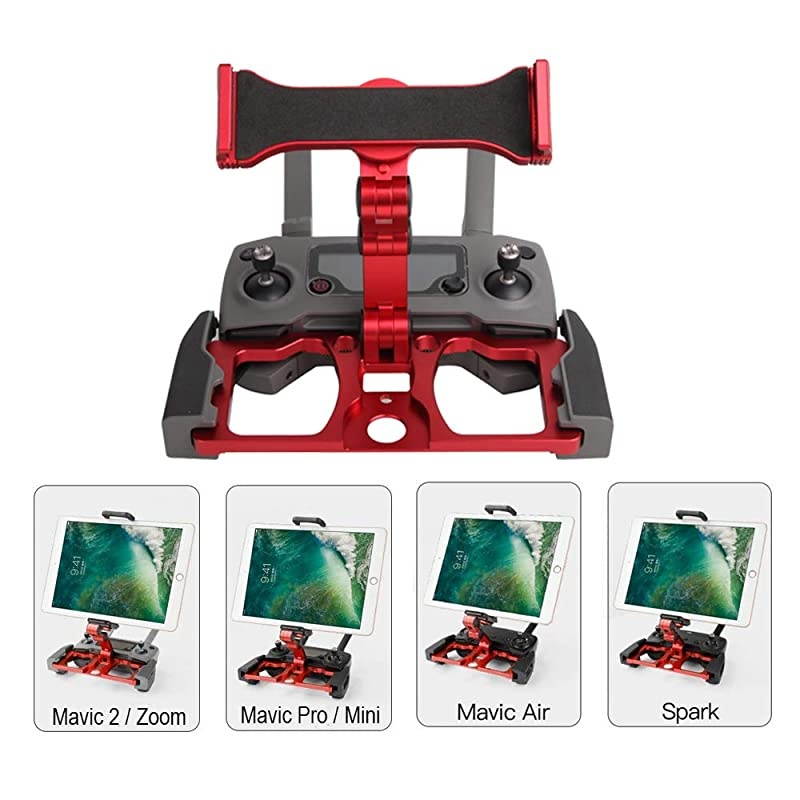 Holder Foldable Ipad Mount Holder Full Aluminum-Alloy Support Crystal Sky for DJI Mavic Air /Mavic 2/Zoom Spark Mavic Air 2s Mini 2 Mavic 2 Pro Controller Mount Accessories