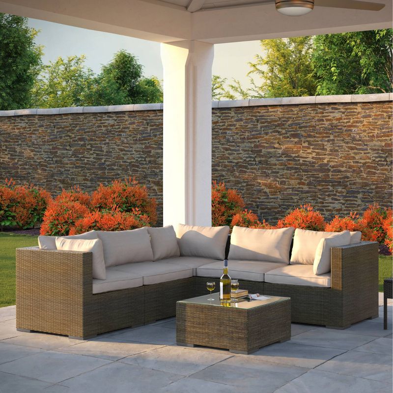 Sino Wicker Sofa Set - Balkene Home