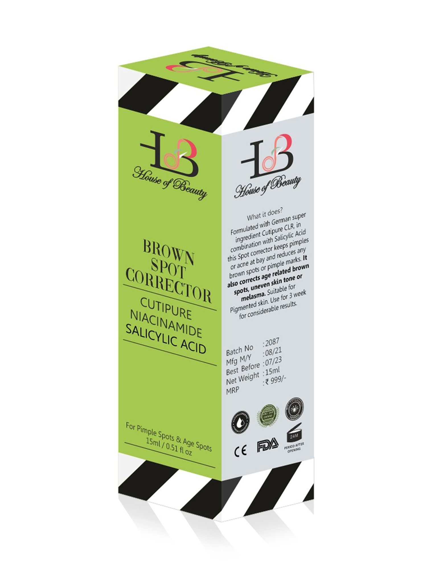 HofB- House of Beauty Brown Spot Corrector - 62 gm