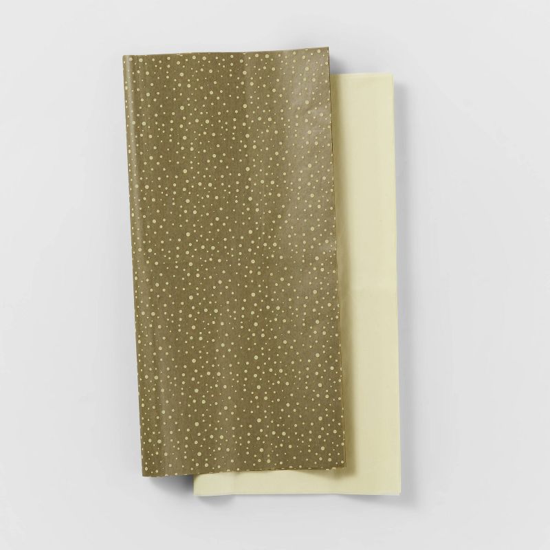 10ct Cream Dots Gift Tissue Gold - Wondershop™