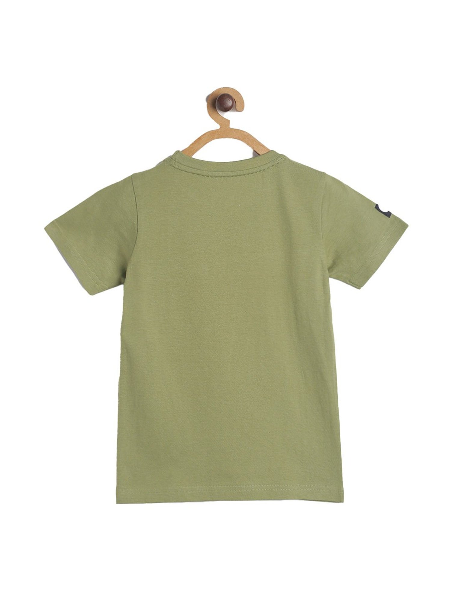 Tales & Stories Boys Green Solid  T-Shirt