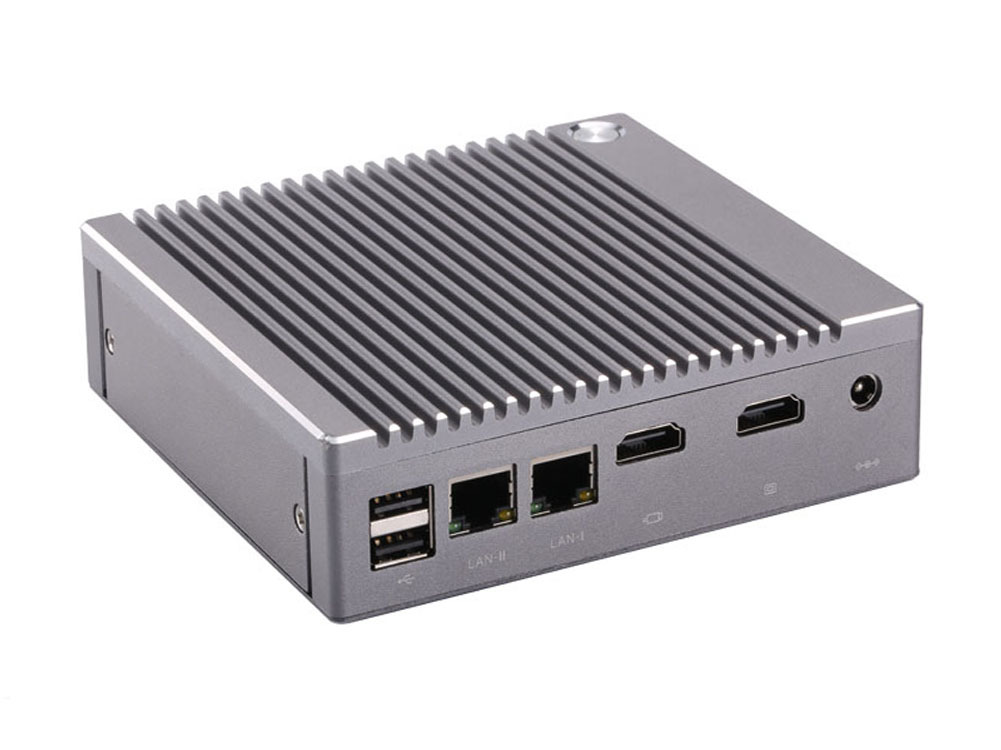 Desktop Computer Fanless Mini PC Windows 10 OEM/Linux with Intel Celeron N2940 Quad Core CPU, Dual Lan, Dual HD Port, 8G RAM 128G SSD
