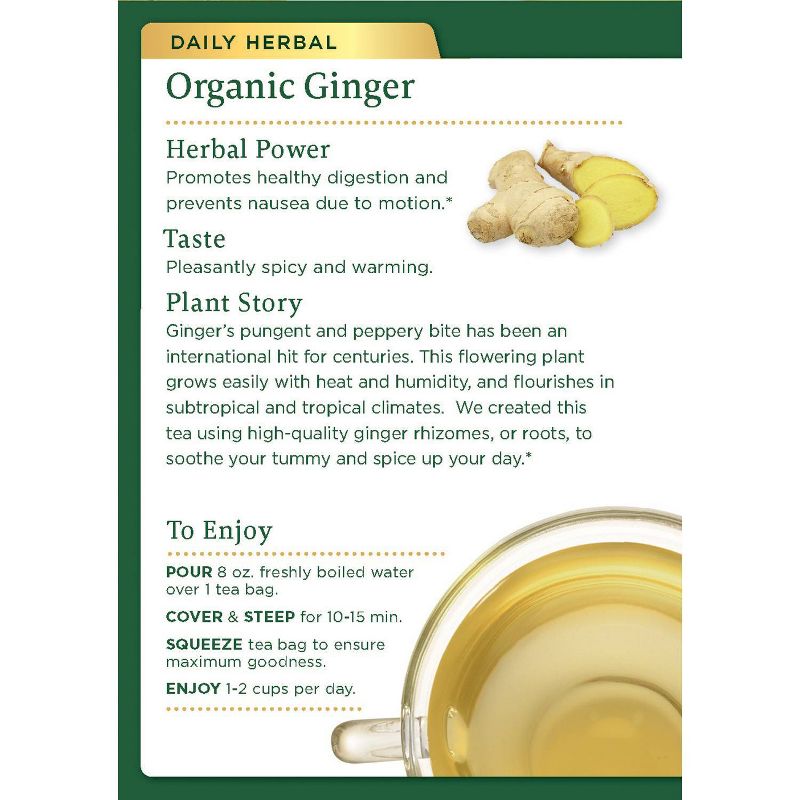 Traditional Medicinals Organic Ginger Herbal Tea - 16ct