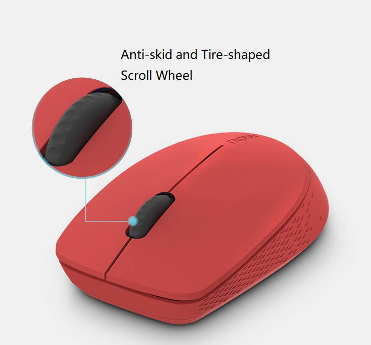 Rapoo T100  Ergonomic Design,  Wireless 3 Modes(Bluetooth4.0and 3.0, 2.4GHz Wireless) Connection 1300DPI Silent Mouse  For Office And Game - Green