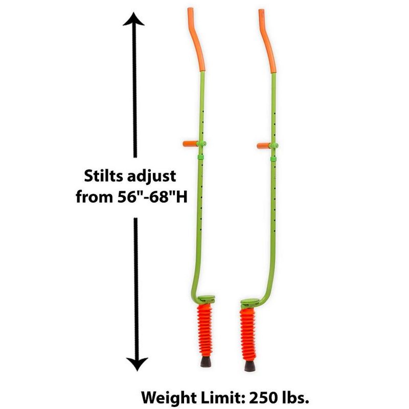 HearthSong Jump2It Adjustable Ergonomic Bouncy Pogo Stilts for Kids