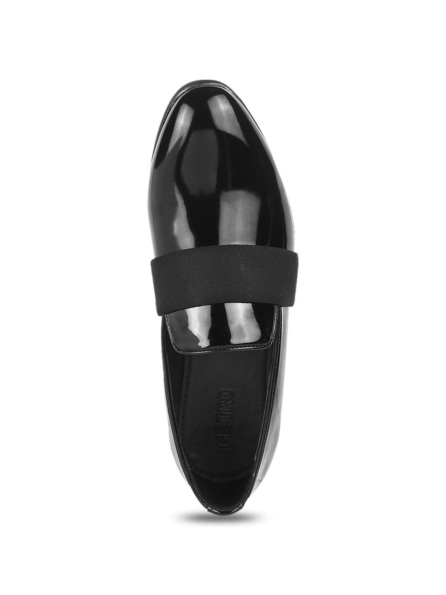 Metro Men's Black Casual Loafers