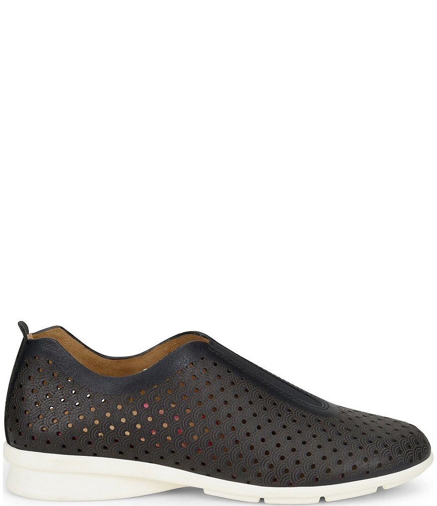 Comfortiva Perlace Perforated Leather Slip-On Sneakers