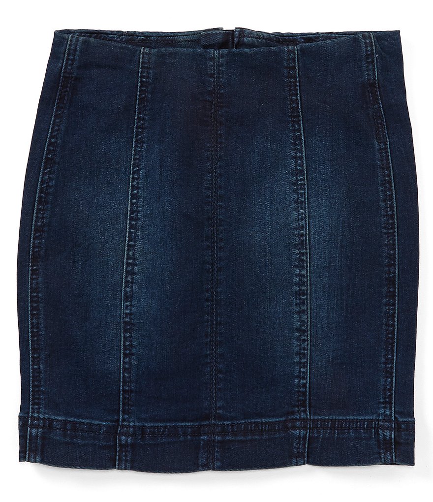 Chelsea & Violet Girls Big Girls 7-16 Seamed Denim Mini Skirt