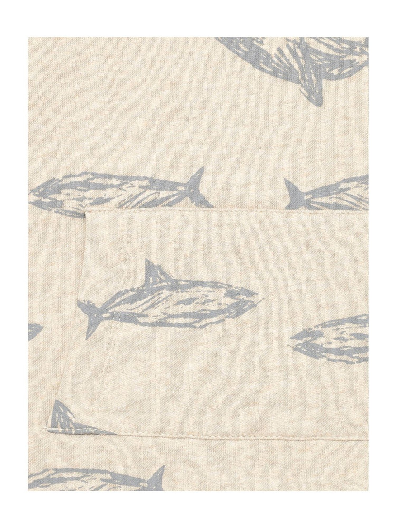 Nino Bambino Kids Cream Printed Hoodie