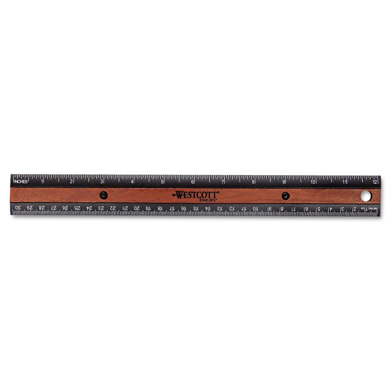 Westcott KleenEarth Recycled Plastic Ruler With Microban Protection 12" 14077