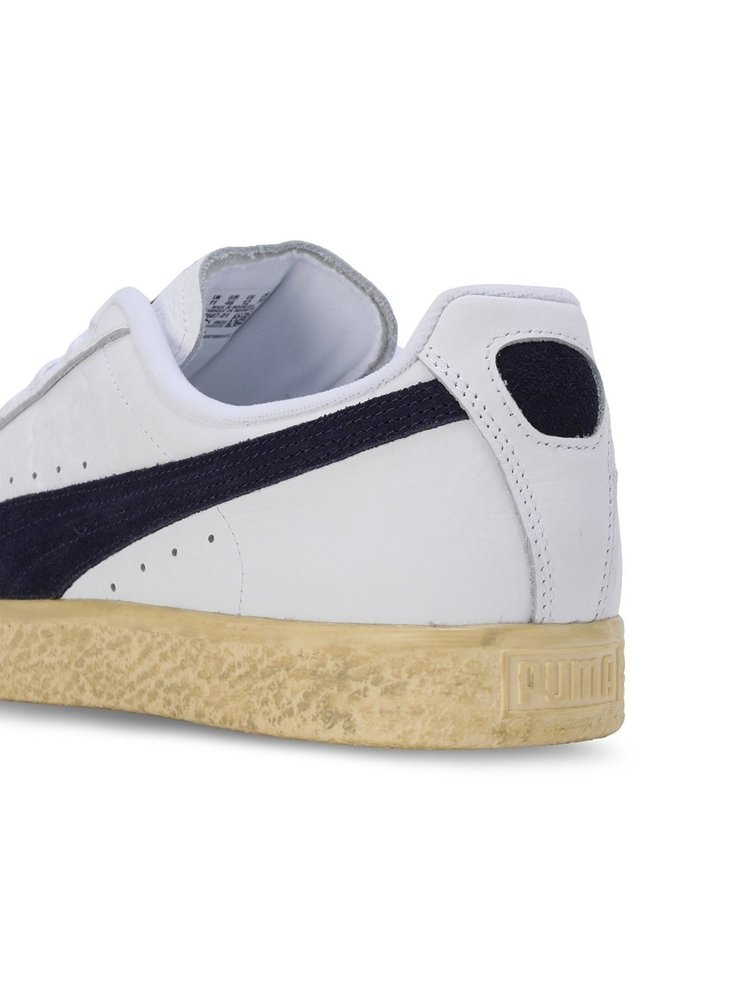 Puma Men's Clyde Vintage White Casual Sneakers