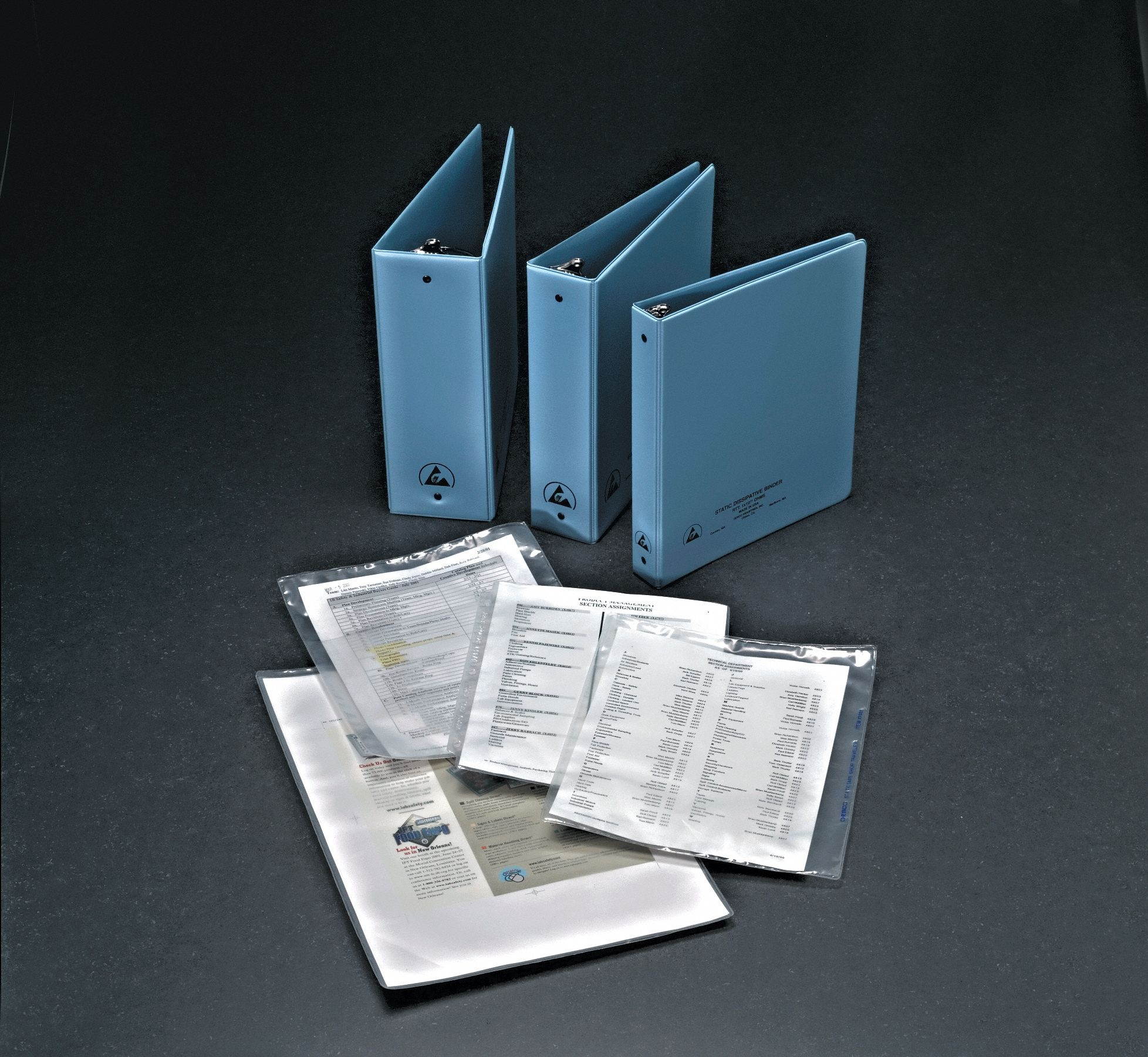 Desco 3-Ring Binder,1",Blue  07410