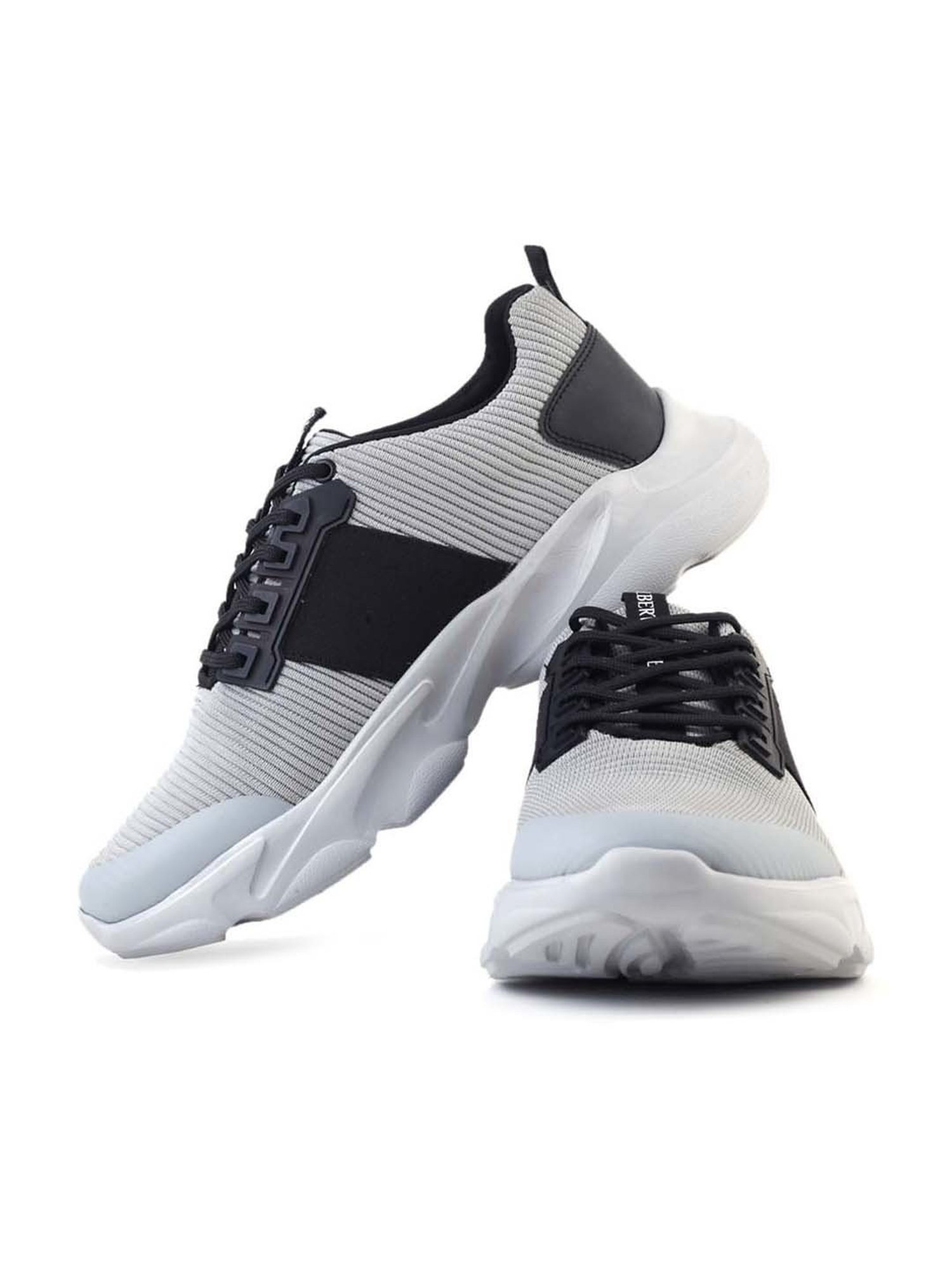 Alberto Torresi Men's Grey Running Shoes