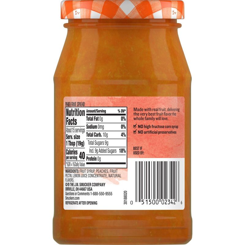 Smucker's Simply Fruit Peach Spread - 10oz