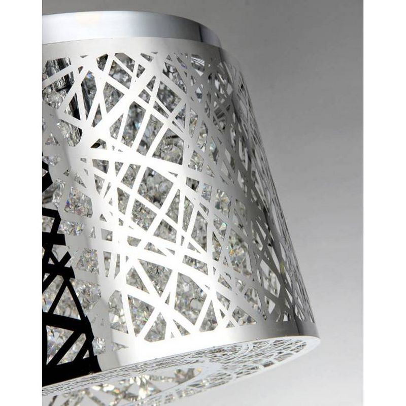 16" x 16" x 6" Rubens 5 Light Chrome Chandelier Silver - Warehouse of Tiffany