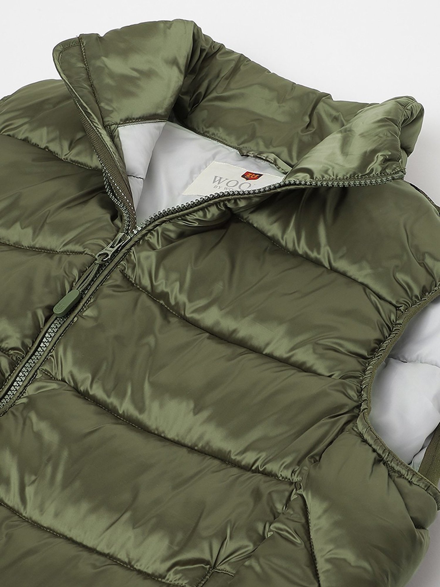 Woods Green Regular Fit Quilted Jacket
