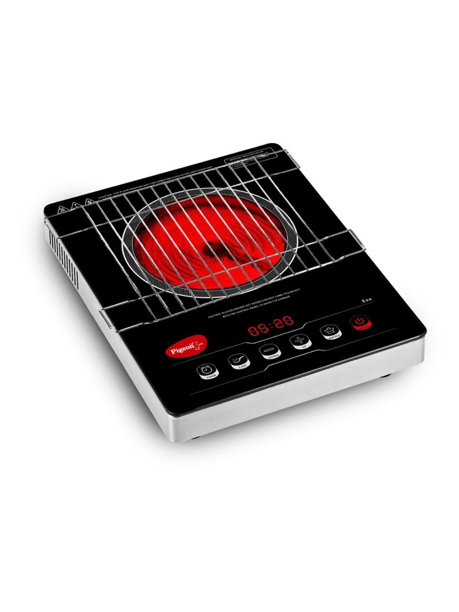 Range Kleen 4pc Porcelain Drip Pan Set Black