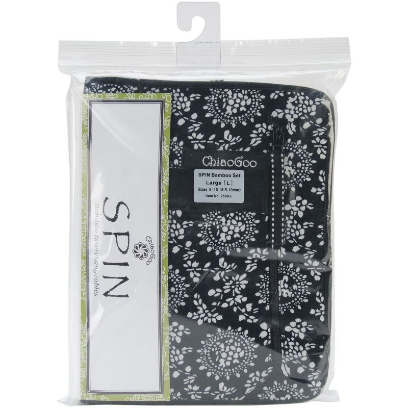 ChiaoGoo SPIN Bamboo Intchg Knitting Needle 5" Tip Set-Large