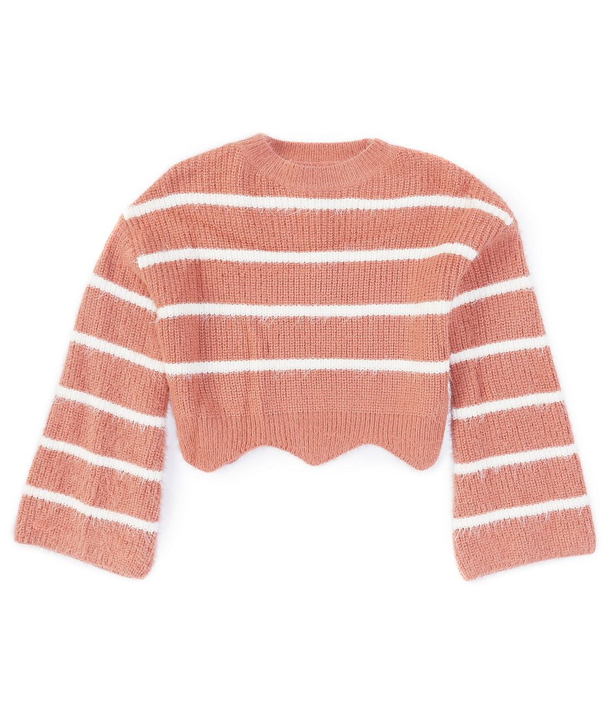 GB Girls Big Girls 7-16 Eyelash Striped Sweater