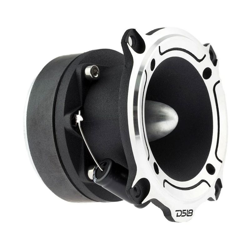 DS18 Car Stereo PRO TW220 1 Inch Voice Coil 350 Watt 4 Ohm Aluminum Super Bullet Tweeter with Built In Crossover for Car Audio Sound System (4 Pack)