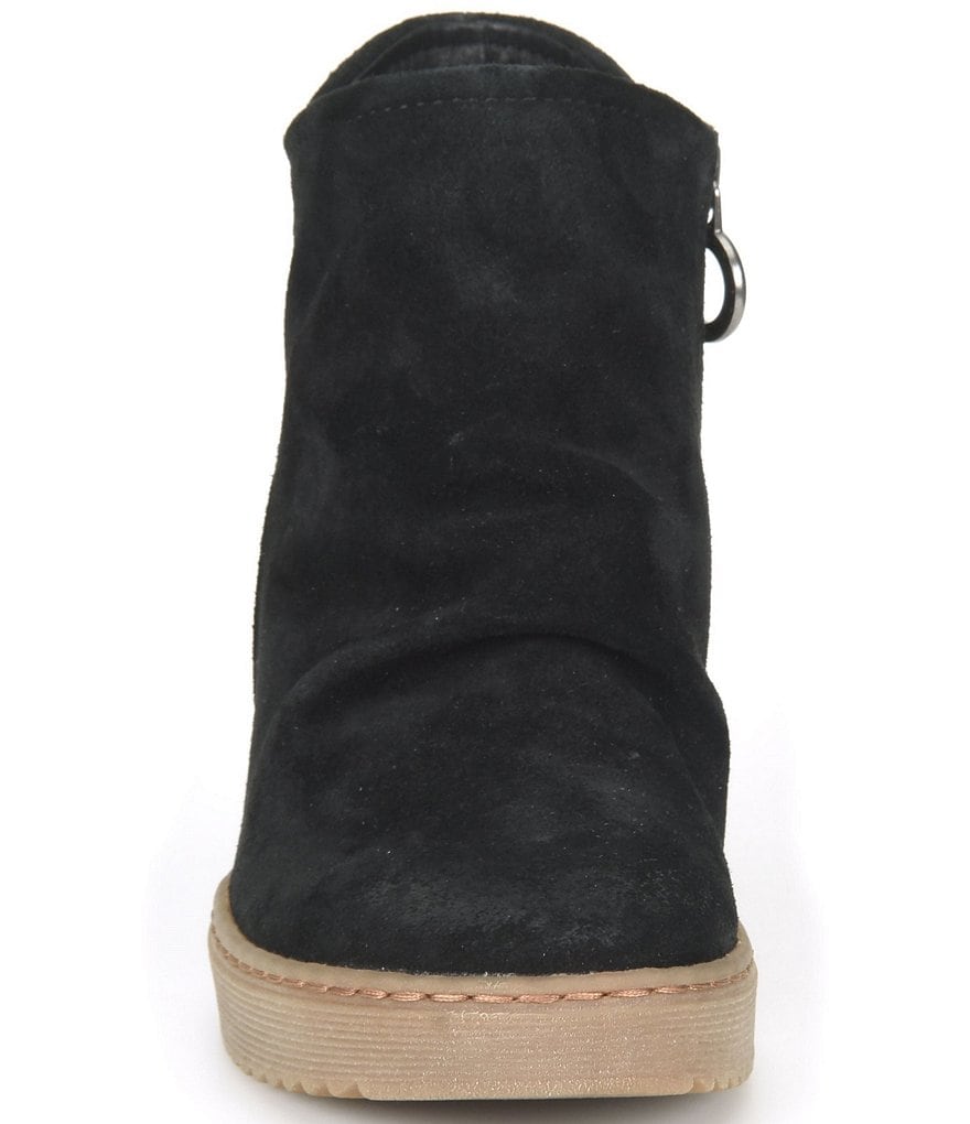 Sofft Siri Waterproof Suede Wedge Ankle Booties