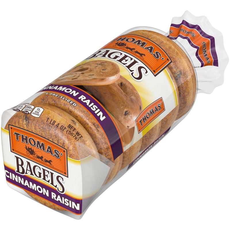 Thomas' Plain Bagels - 20oz/6ct