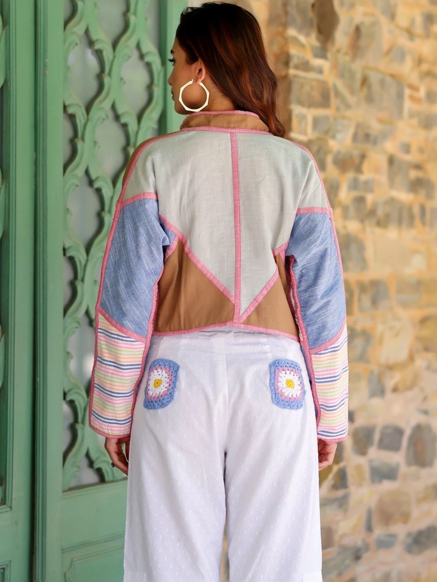 Gulaal Multicolored Reversible Patchwork Jacket