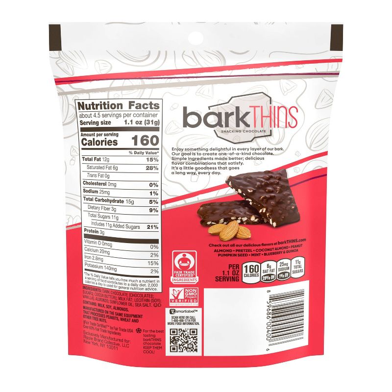 barkTHINS Almond with Sea Salt Dark Chocolate - 4.7oz