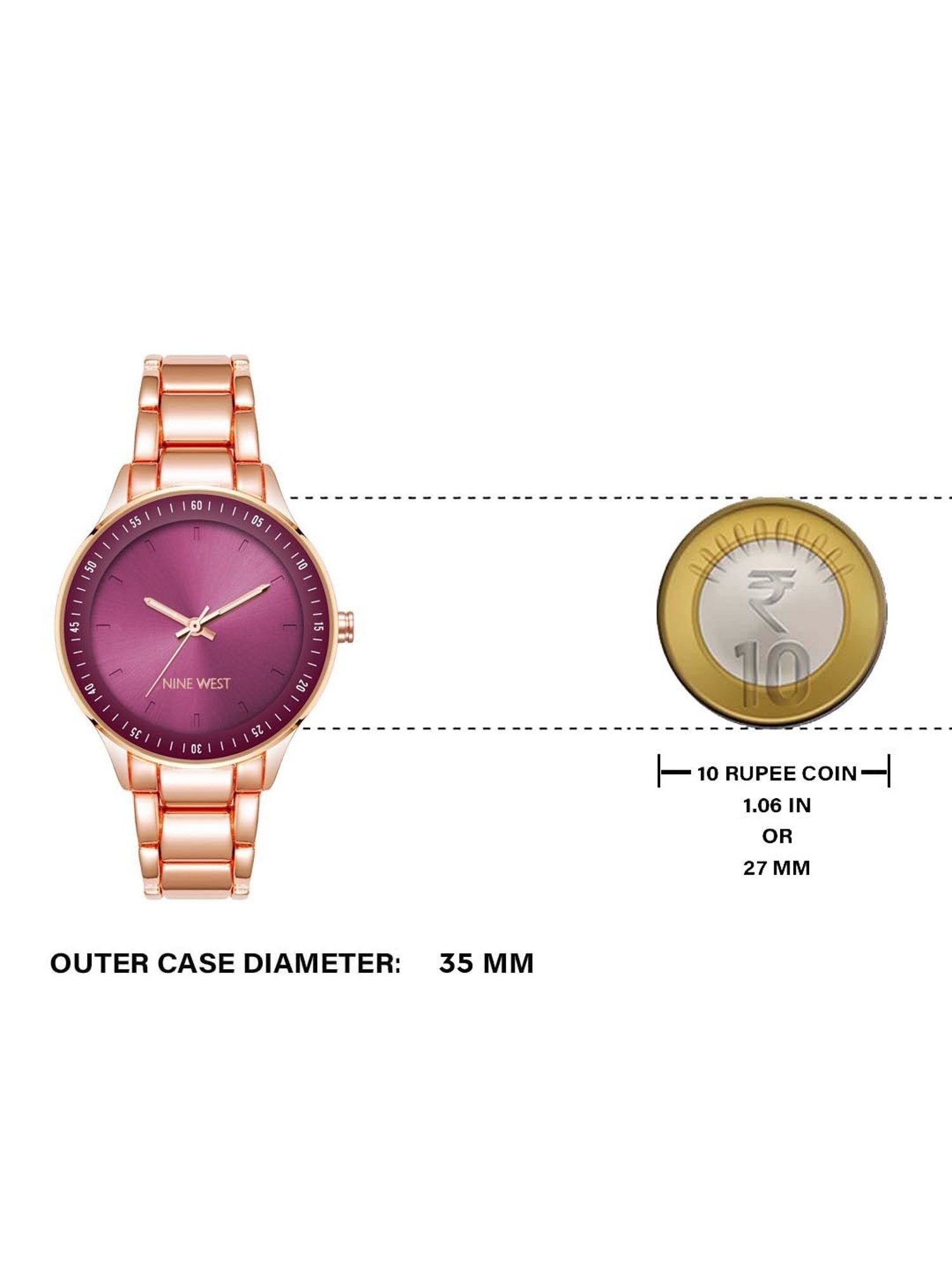 Nine West NW-2930BYRG Analog Watch for Women