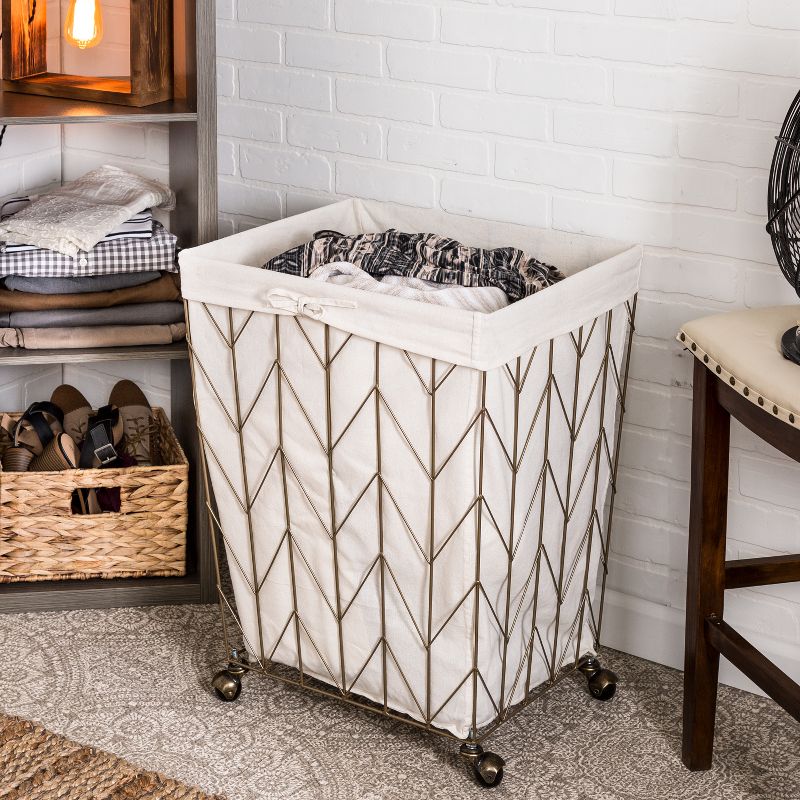 Honey-Can-Do Laundry Baskets Light Gold