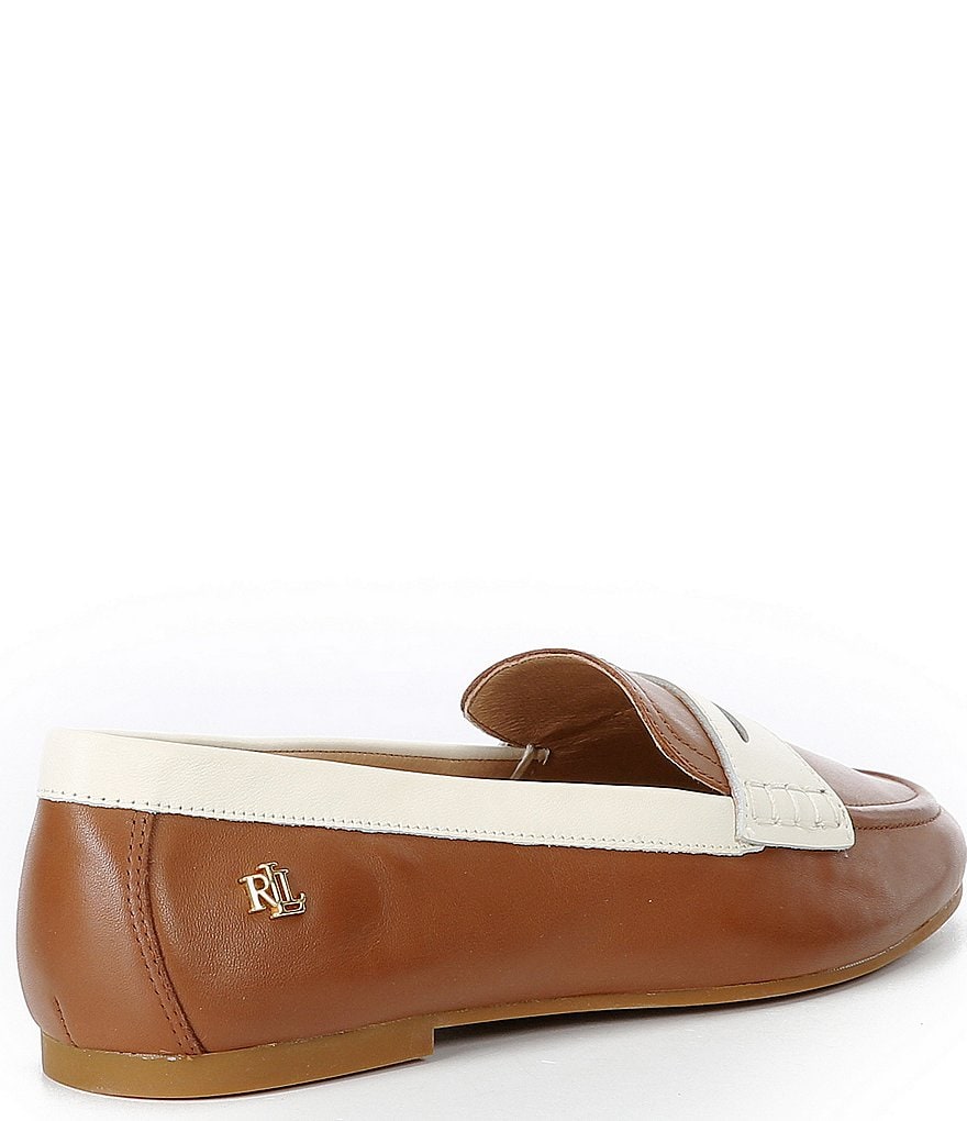 Lauren Ralph Lauren Adison Two-Tone Leather Loafers