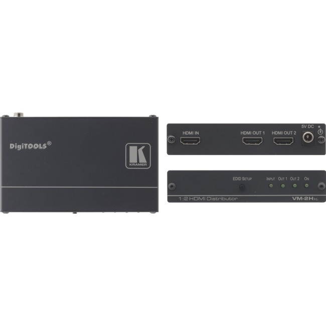 Kramer Electronics - 90-70745190 - Kramer 1:2 HDMI Distribution Amplifier - HDMI In - HDMI Out