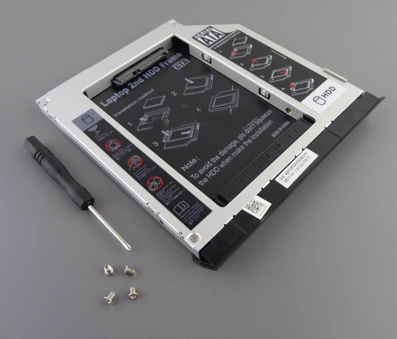 2nd HDD SSD Caddy For Dell Latitude E6330 E6420 E6520 E6320 E6430 E6530