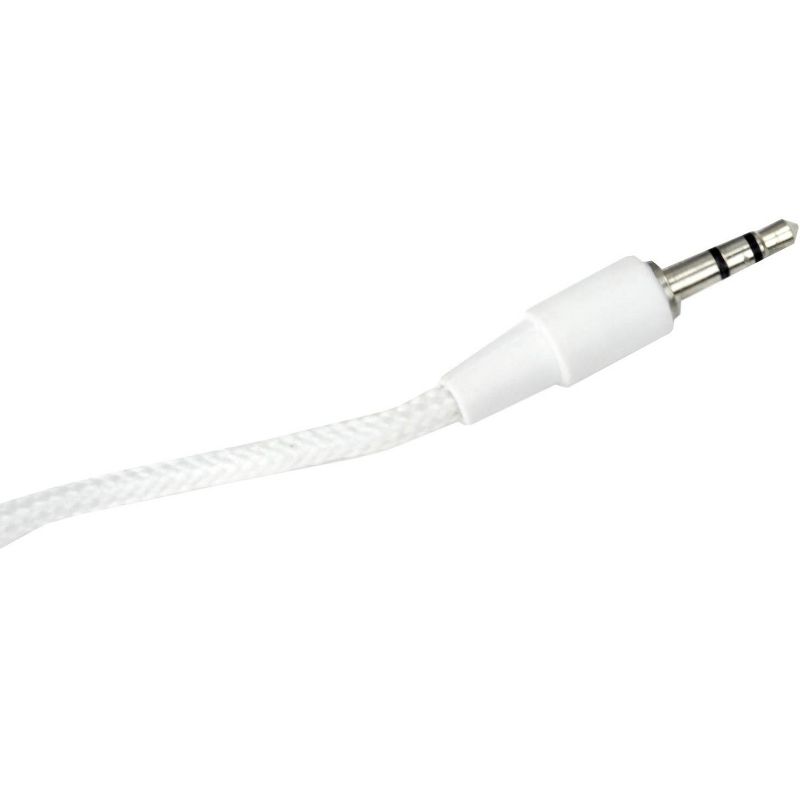 VM Audio 3.5mm Auxiliary Sound Stereo 5-Foot Tablet Smartphone Car Cable, White