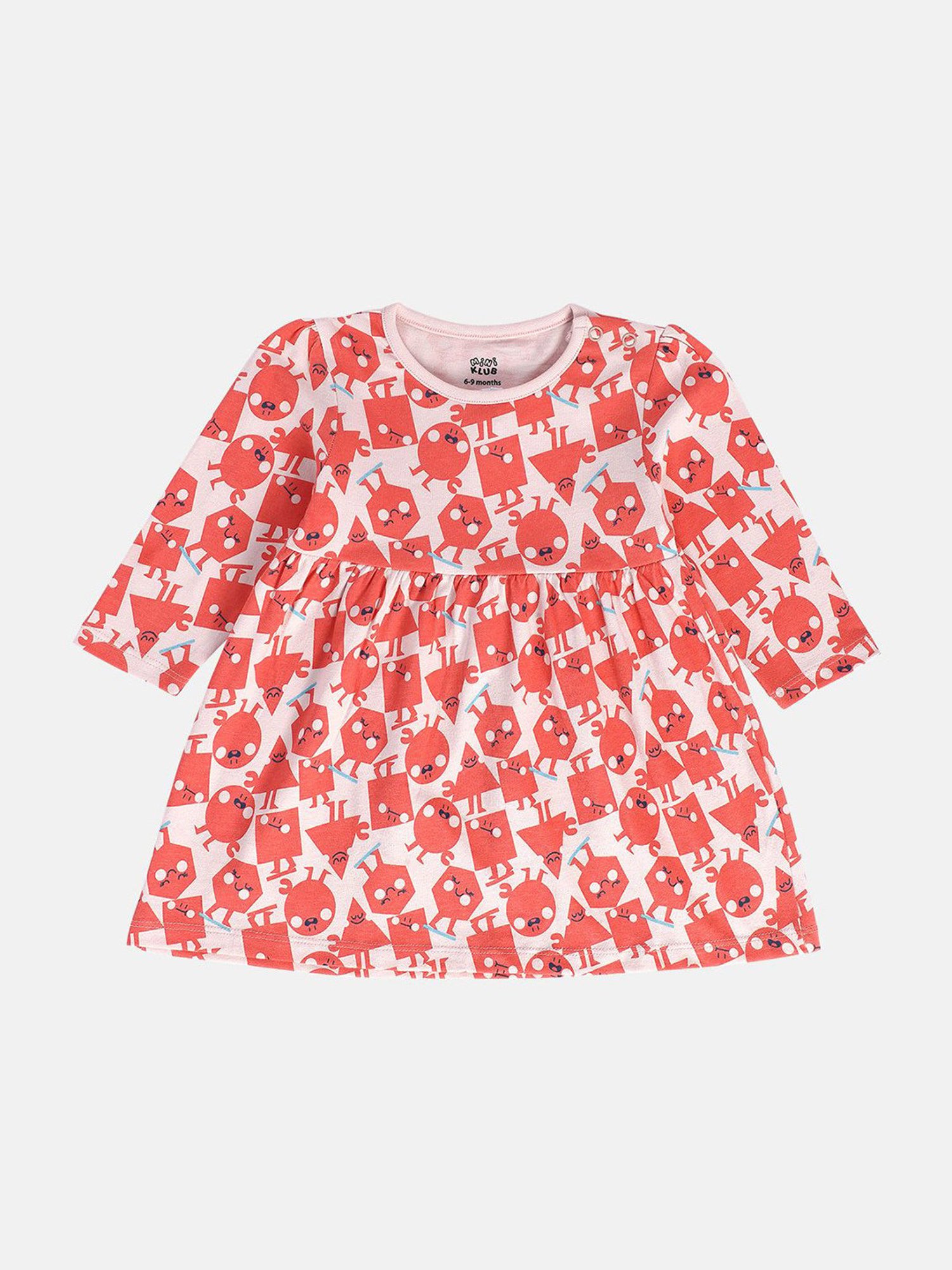 Nauti Nati Kids Blue Embroidered Dress