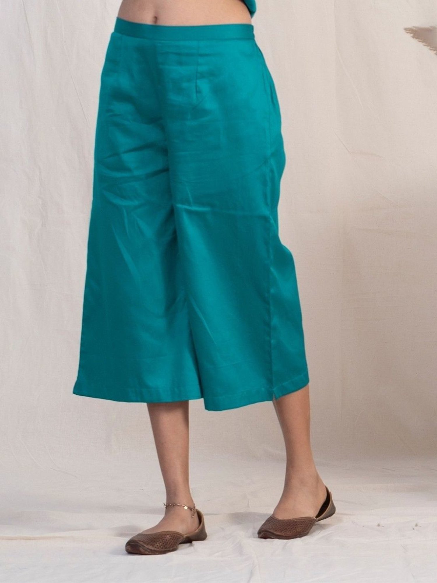 Akiso Jashn Blue Short Plazzos