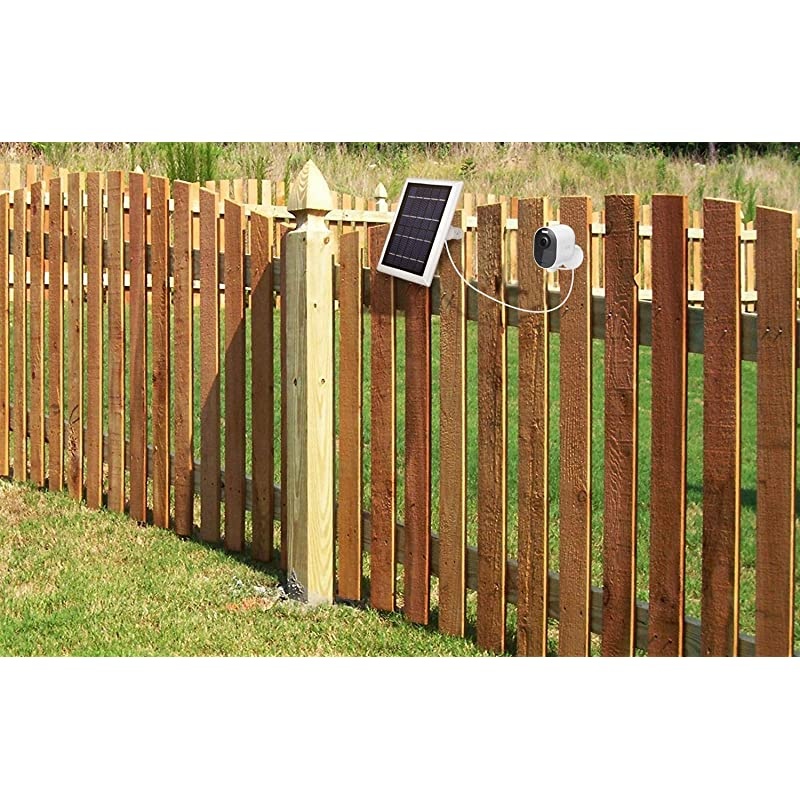 Solar Panel with 131ft4m Cable Compatible with Arlo Ultra Arlo Pro 3 Arlo Floodlight ONLY Power Your Arlo Surveillance Camera continuously 2Pack White