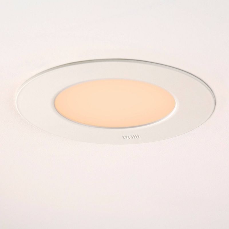 6" LED Recessed Wellness Downlight Pendant White - Brilli