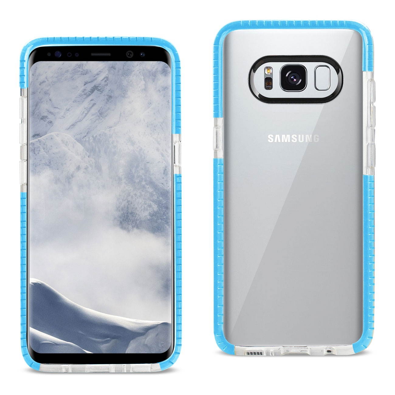REIKO SOFT TRANSPARENT TPU CASE FOR SAMSUNG GALAXY S8 - CLEAR BLUE