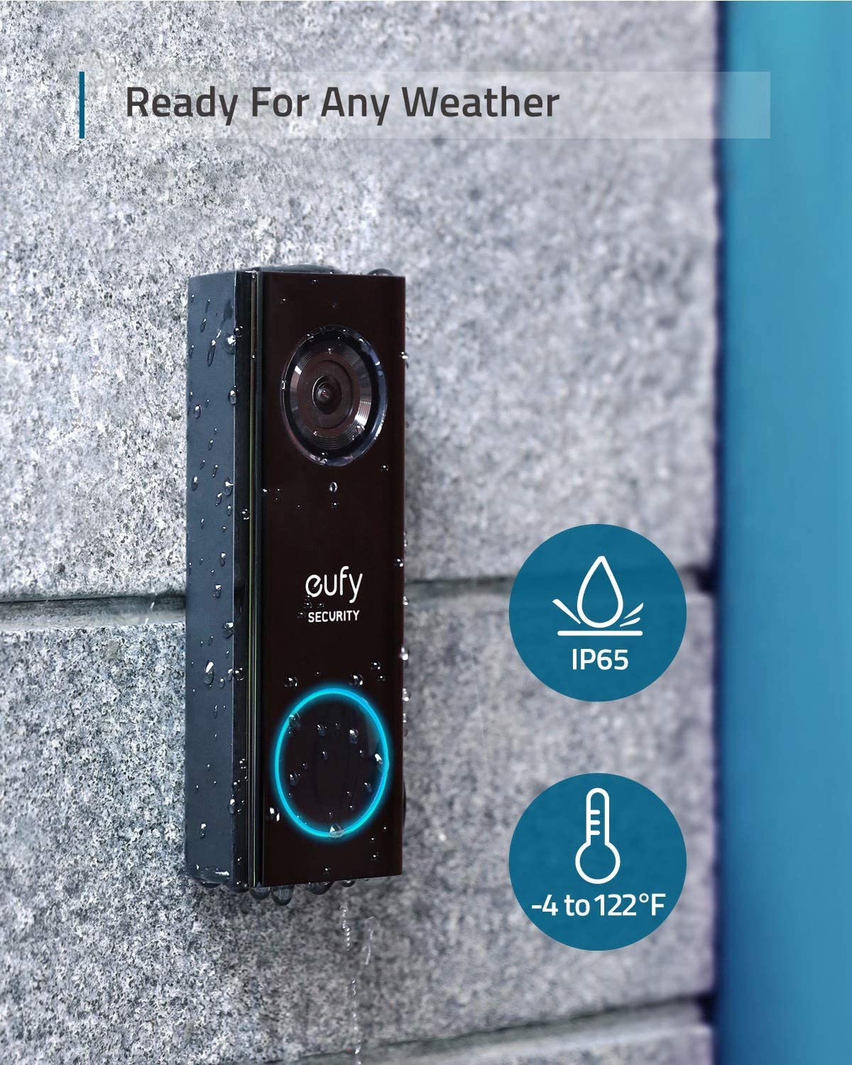 eufy Security, 1080P Video Doorbell (Wired) + Indoor Cam Pan & Tilt Bundle, 1080P Resolution, 2-Way Audio, Doorbell Requires Existing Doorbell Wires, No Monthly Fees