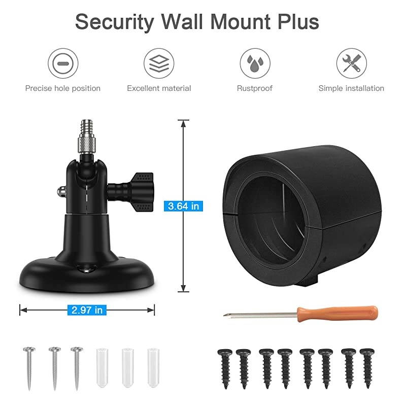 Outdoor Case with Wall Mount for Yi Home Camera Black 1Pack