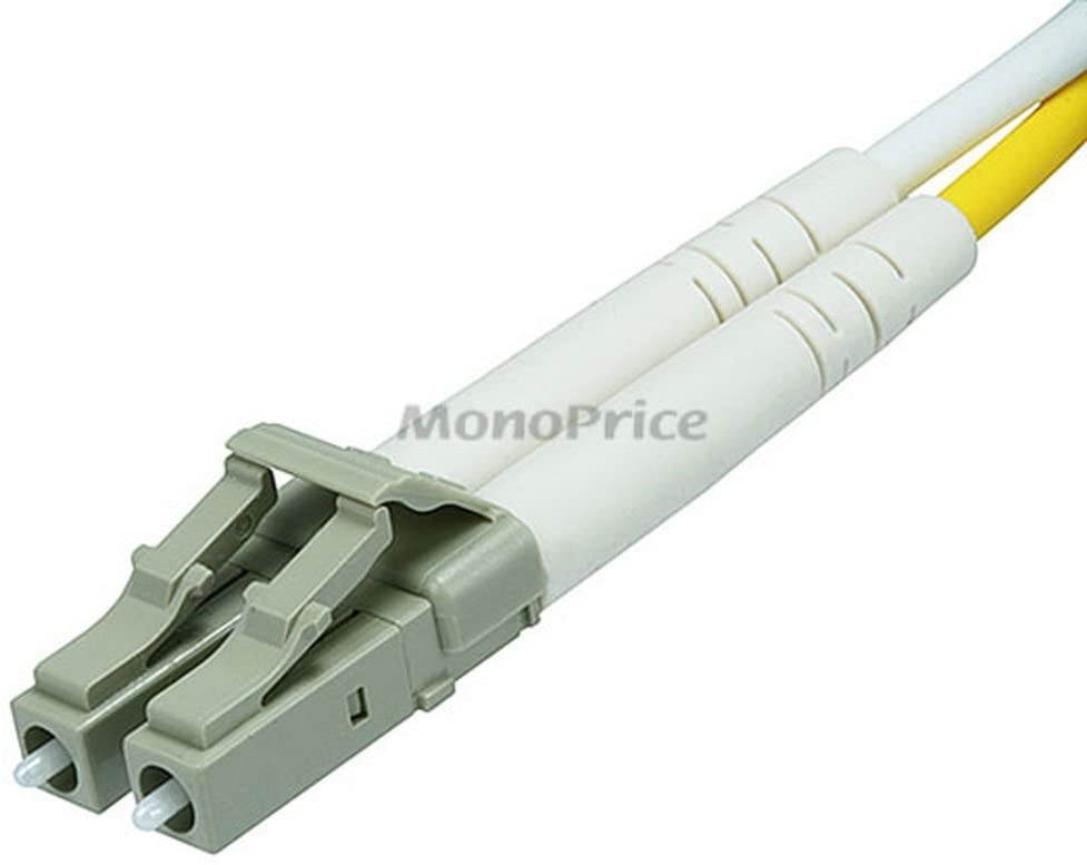 Monoprice 106387 3-Meters LC/LC Multi Mode Duplex 10GB Fiber Optic Cable - Aqua