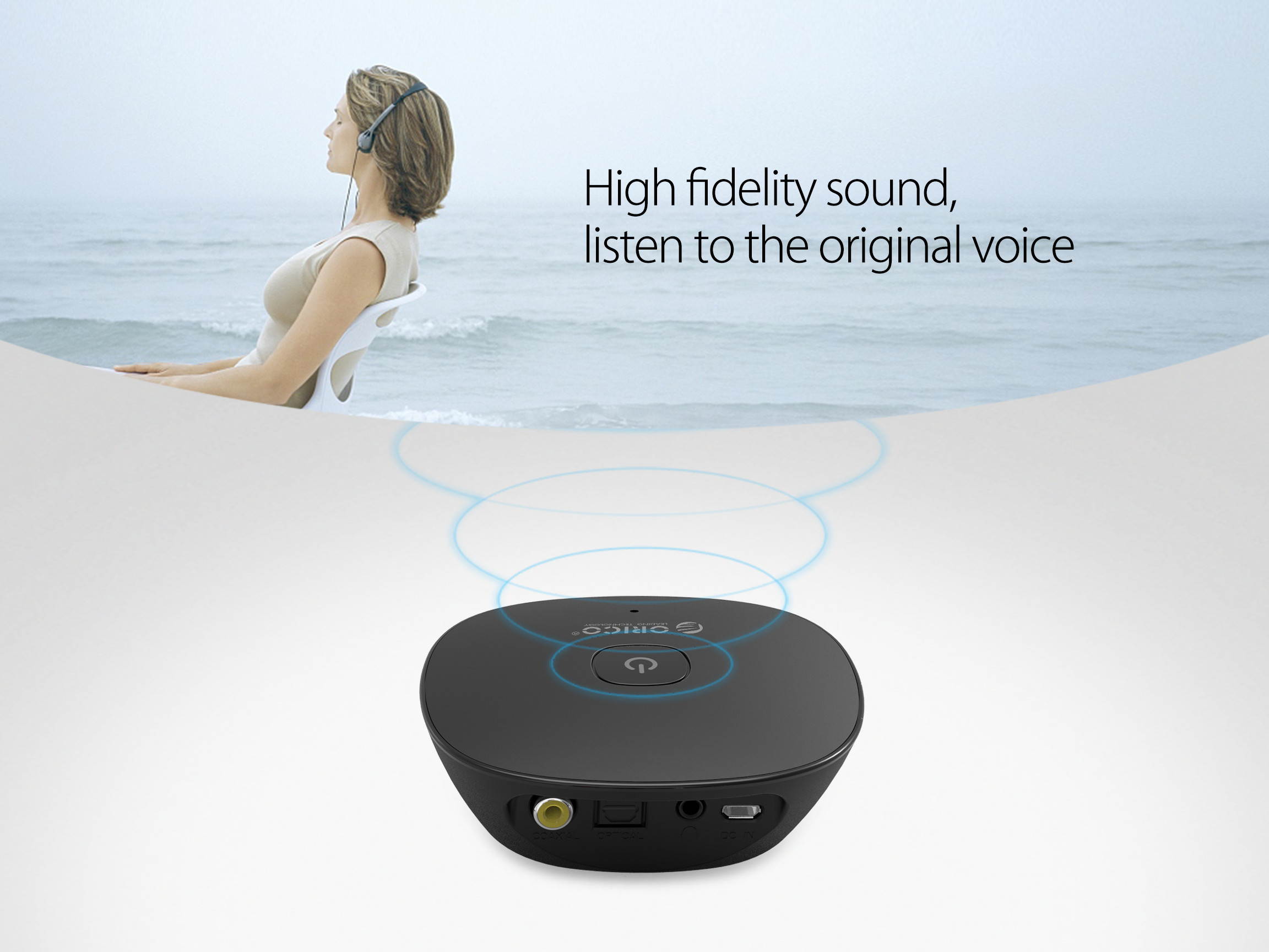 ORICO 4.1 Wireless Bluetooth Receiver NFC3.5MM Aux Receiver Audio Stereo Music Receiver Bluetooth Audio Adapter Car Aux Receiver