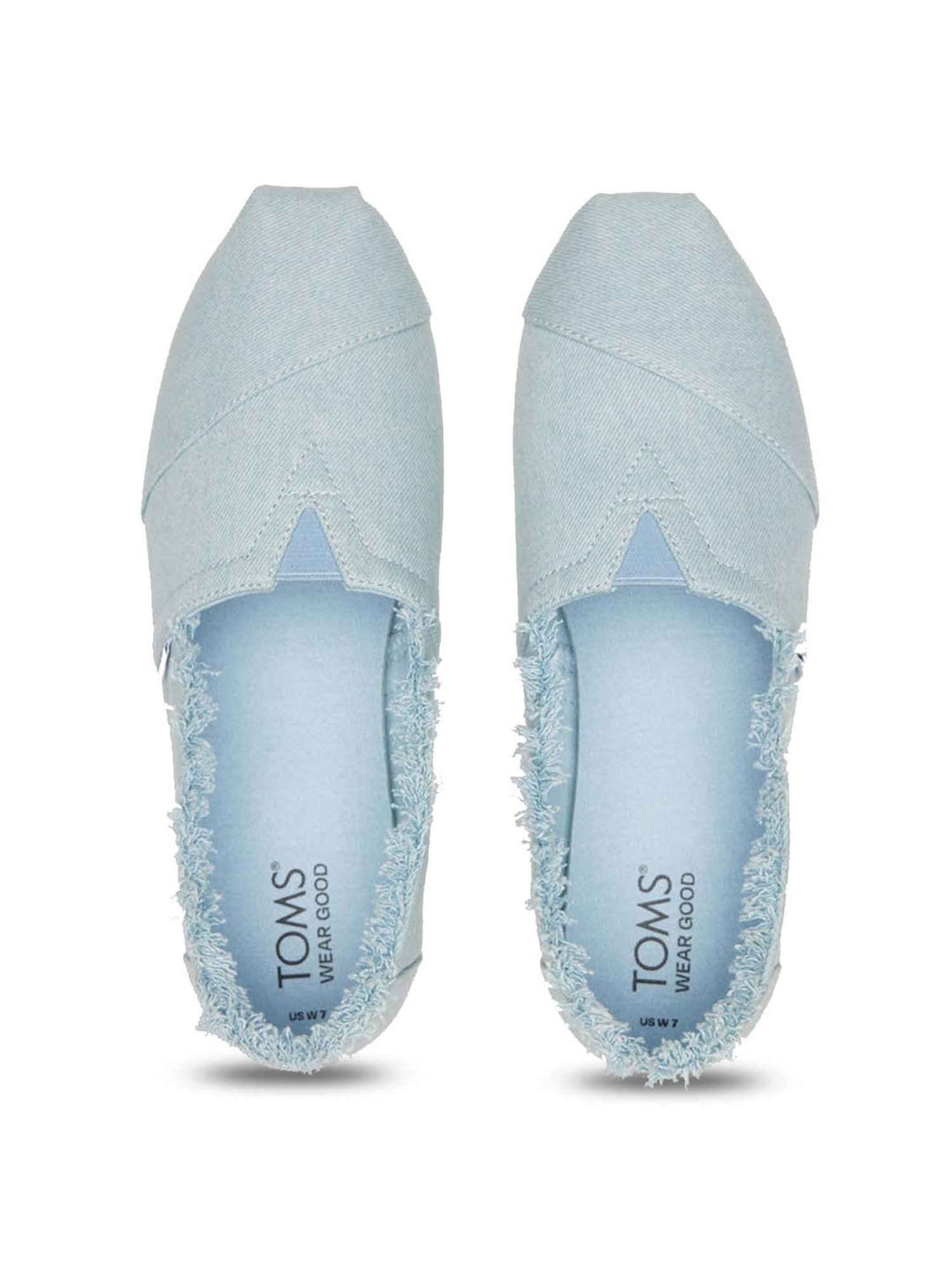 TOMS Women's Light Blue Casual Loafers
