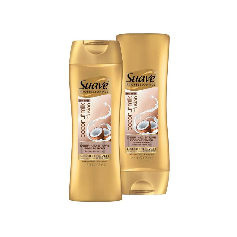Suave Professionals Coconut Milk Infusion Deep Moisture Shampoo - 12.6 fl oz