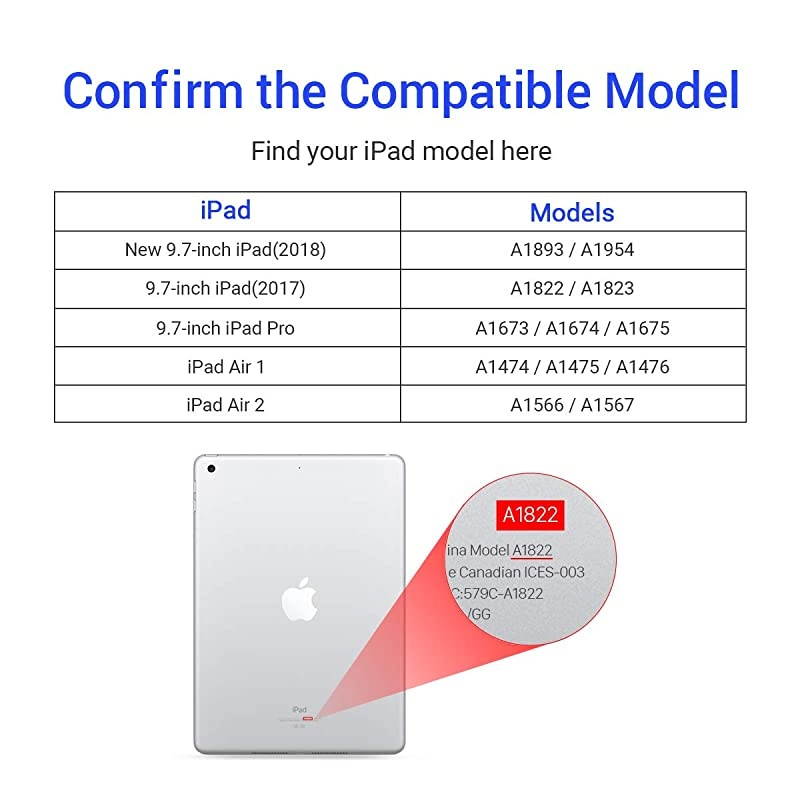PACK Gift INSTALL FRAME iPad 97 6th Generation Screen Protector 018017 Tempered Glass iPad Air Screen Protector for iPad Pro 97 Compatible with Apple Pencil HDAntiScratch