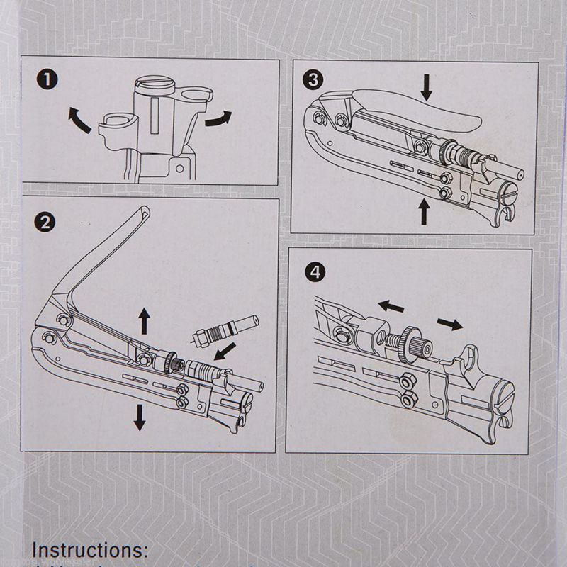 RG6 RG11 RG59 Coax Coaxial Cable Crimper Compression Tool For F Type Connector