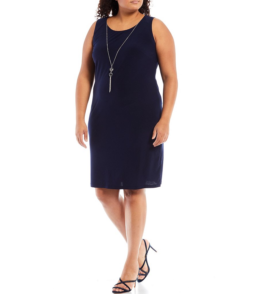 R & M Richards Plus Size Jersey Knit 3D Flowers 2-Piece Jacket Dress